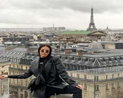 Una travels to different places due to her work and visited Paris in March 2020.